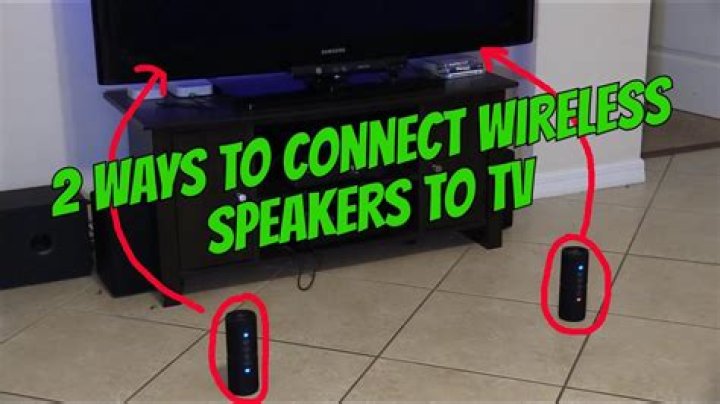 Can you connect speakers directly to a TV?