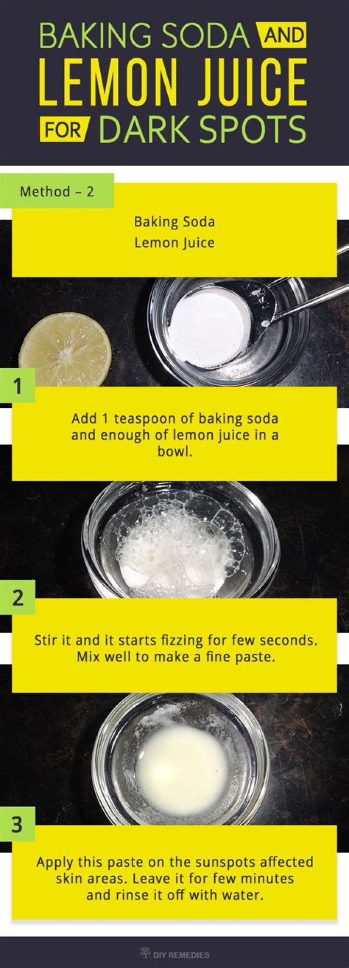 Does baking soda remove dark neck?