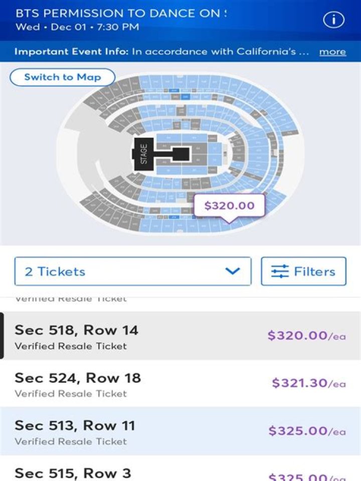 How do I get BTS permission to dance tickets?