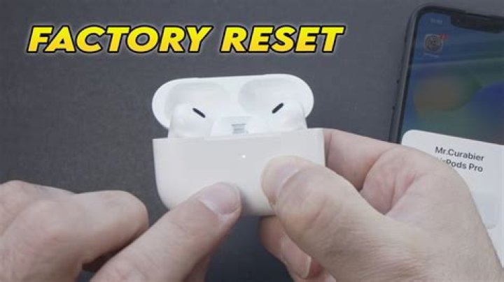 How do I restore my AirPods to factory settings?