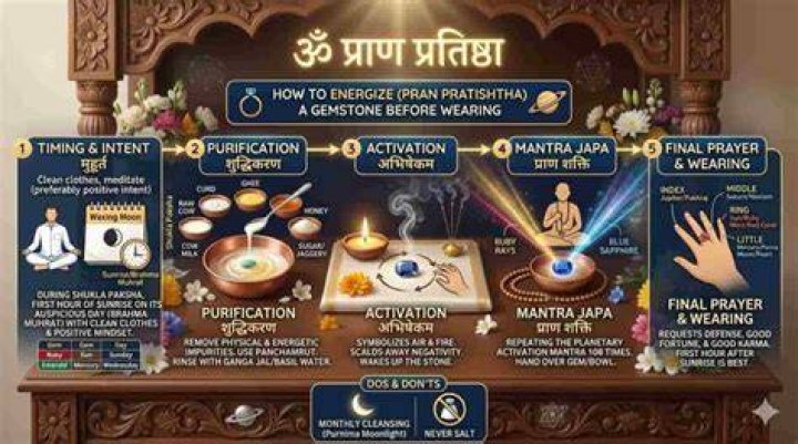 How do you energize a ruby gemstone?