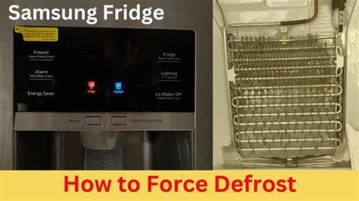 How do you quickly defrost ice?
