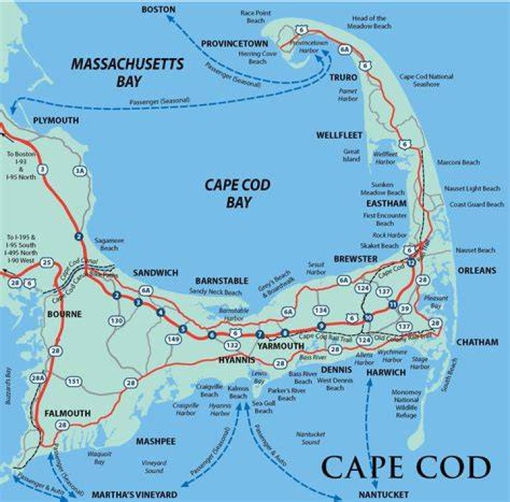 How long is the ferry ride from Boston to Cape Cod?