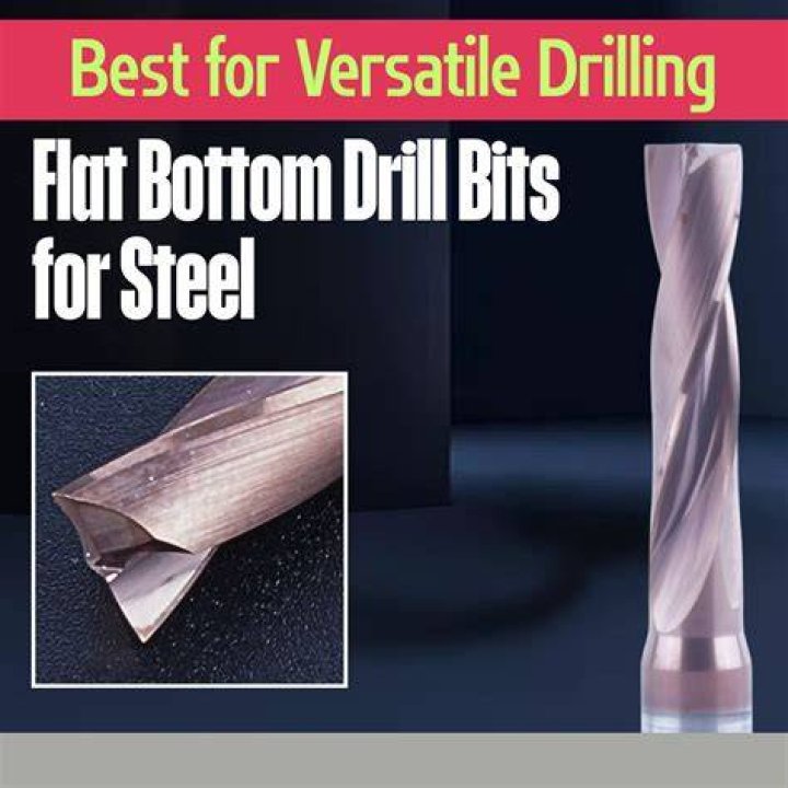 What is a flat bottom drill bit used for?