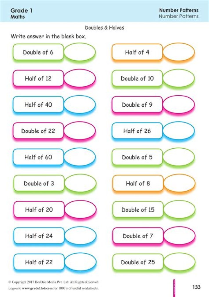 What is the double of 8?