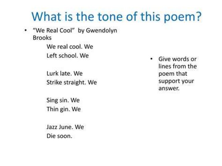 What is the tone of this poem?