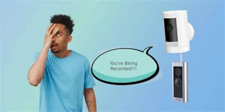 Why is my Ring saying you are being recorded?